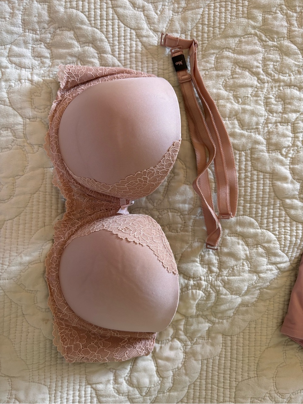 Victoria's Secret Blush Pink Lace Push-Up Bra